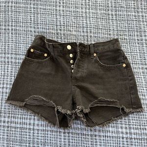 MNG Hailey Denim Cut Off Shorts - Size 2